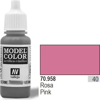 Bojë akrilike Vallejo Model Color 17ml, për miniatura, rozë - 1