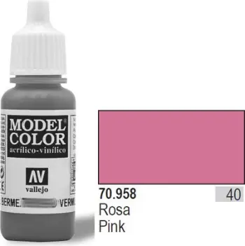 Bojë akrilike Vallejo Model Color 17ml, për miniatura, rozë