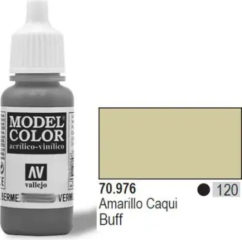 Bojë akrilike Vallejo Model Color Buff, 17ml, mat, bezhë e çelët