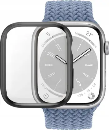 Mbrojtës ekrani PanzerGlass Apple Watch Series 9, 41mm, Full Body, i zi transparent