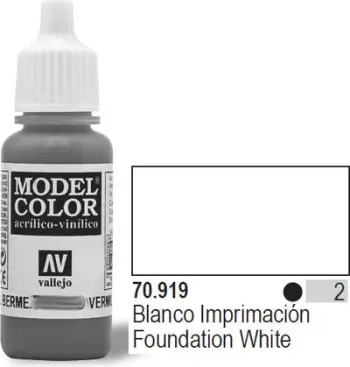 Bojë akrilike Vallejo Model Color Foundation White, 17ml, e bardhë