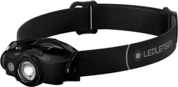 Llambë koke Ledlenser MH4, 400 lumens, bateri rikarikueshme, e zezë