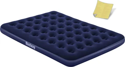 Dyshek ajri Bestway Velour Mattress Queen, 203x152x22cm, dopio, blu e errët - 5