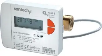 Matës nxehtësie Santech QHeat5 QH51-000-00-0, qp 1.5 m3/h, DN15, i bardhë
