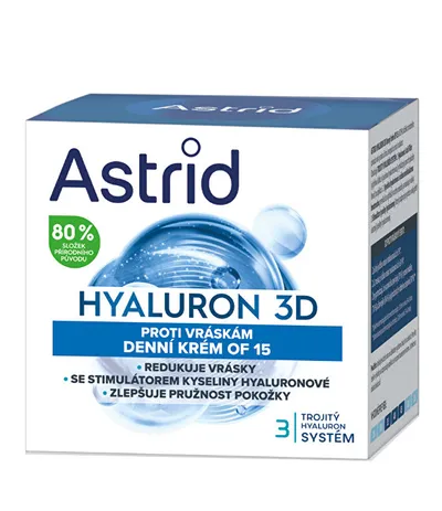 Krem për fytyrë Astrid Hyaluron 3D SPF 15, 50 ml - 1