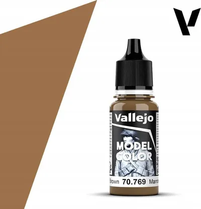Bojë akrilike Vallejo Model Color VJP70769, 18ml, Mustard Brown - 2
