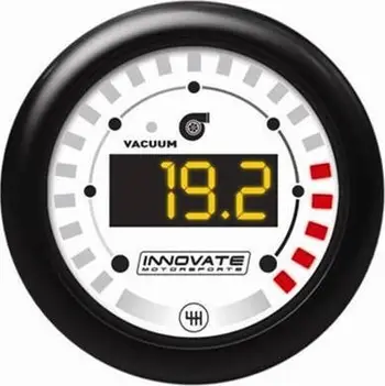 Matës presioni turbo AutoMeter 3851, digjital, me dritë ndërrimi marshe, i zi