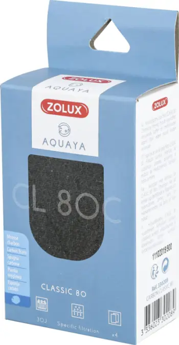Fishek filtri për akuarium Zolux AQUAYA Classic Carbon Cartridge 80