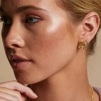 Vathë për femra Hot Diamonds Golden Edit Hope DE843, të artë