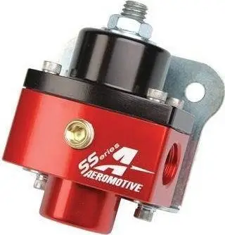Regullator karburanti SS Series 13201, i rregullueshëm 5 deri 12 PSI, porta 6AN, argjendtë