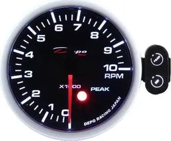 Matës rrotullimesh Depo Gauge PK 52mm, tachometer, ndriçim bardhë amber