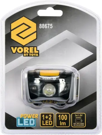 Llambë koke Vorel T88675, 4 modalitete, 100lm, e zezë