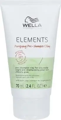 Trajtim para shampos Wella Elements Purifying Pre-shampoo Clay, pastrim i thellë, për lëkurë të yndyrshme të kokës