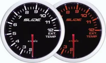 Matës temperature EGT Slide Wa, 52mm, për gazrat e shkarkimit, i zi