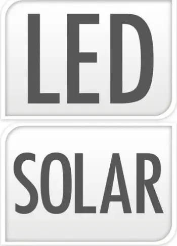 Llambë kopshti ProGarden Solar, 23 cm, LED, për mur
