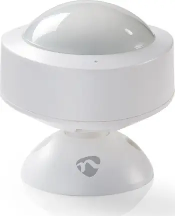 Senzor lëvizjeje Nedis Wi-Fi Smart, smart home, rreze 10 m, i bardhë