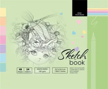 Sketchbook TW FRESH, 197x145mm, 48 fletë 100g