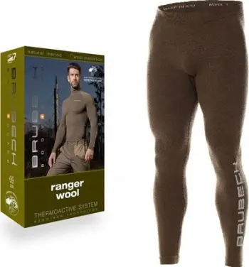 Geta termike për meshkuj Brubeck Ranger Wool, madhësia XXL, lesh merino, ngjyrë kaki