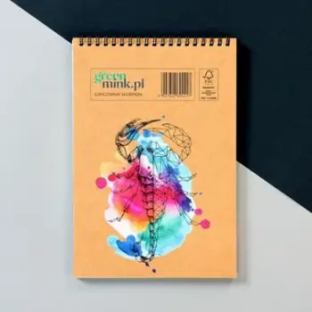 Sketchbook me spirale Scorpion, 96 faqe, 170 x 250 mm, kapak kartoni natyral