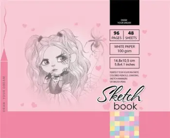 Sketchbook TW FRESH, 148x105mm, 96 fletë, letër 100g