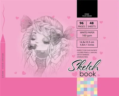 Sketchbook TW FRESH, 148x105mm, 96 faqe 100g - 1