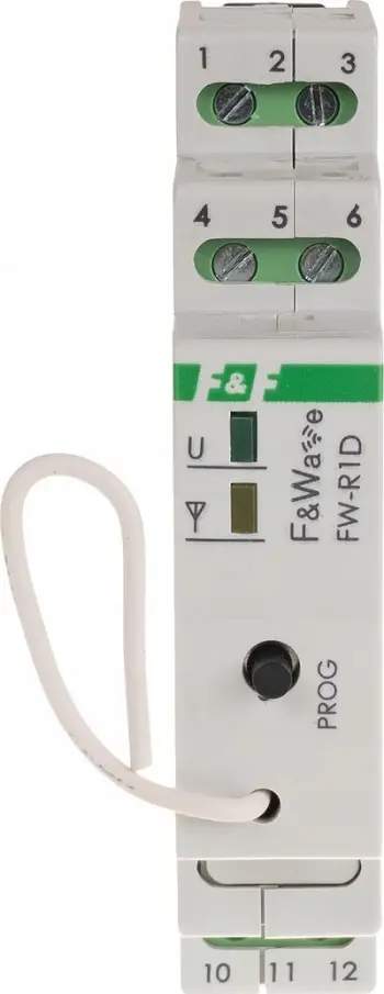 Relé bistabile F&amp;F FW-R1D-P, 1 kanal, montim DIN, 85-265V AC/DC