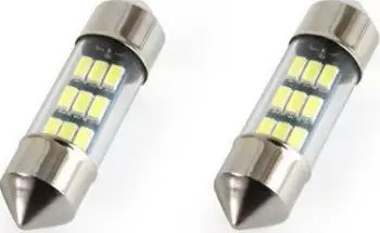 Llambë LED Amio C5W C10W 31mm, 12V 0.4W, 5600K, e bardhë