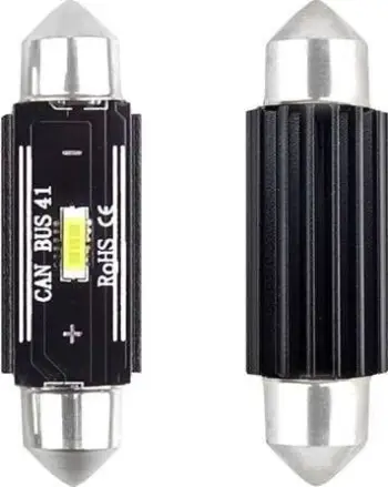 Llambë LED Amio Cznbus C5W C10W C3W 41mm, 12V 24V, e bardhë e ftohtë
