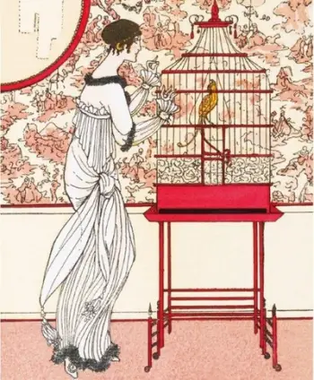 Kartolinë me zarf V&amp;A Ah! Le Bel Oiseau, 17x14cm, shumëngjyrëshe