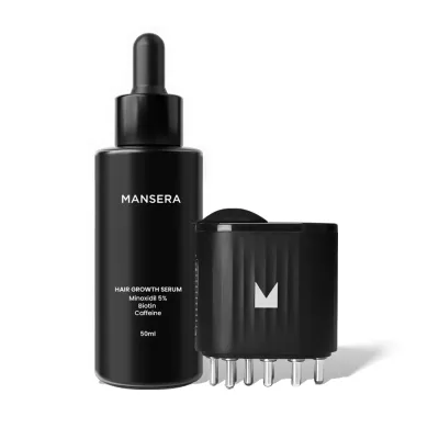 Set për flokë Mansera Serum Minoxidil 5%, 50ml + aplikator smart - 1