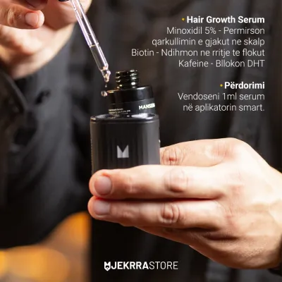 Set për flokë Mansera Serum Minoxidil 5%, 50ml + aplikator smart - 3