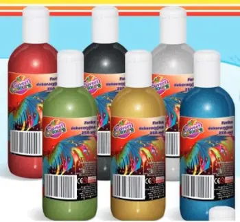 Bojë dekorative Sweet Colours Metallic, 250ml, metalike, ari