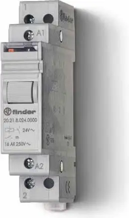 Relé impulsive Finder 20.21.9.024.4000, 1CO 16A, 24V DC, gri