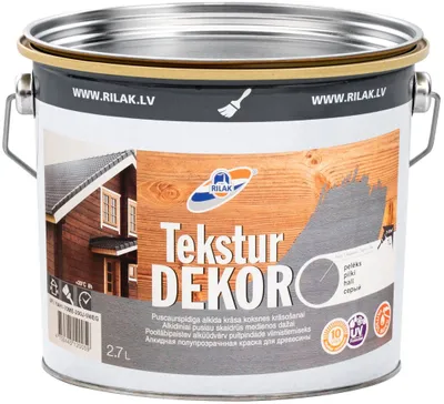 Bojë dekorative TeksturDekor Brown, me teksturë, 2.7L, kafe - 1