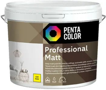Bojë dispersioni Pentacolor Color + Paint, profesionale mat, 3L, e bardhë