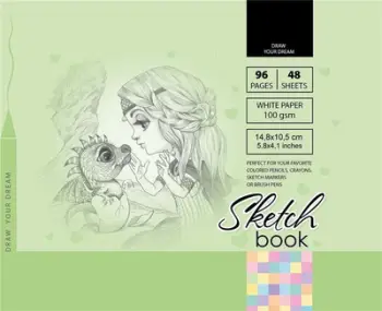 Skicëlibër TW Fresh, 148x105mm, 96 fletë 100g, shumëngjyrësh