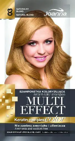 Shampon me ngjyrë për flokë Joanna Multi Effect Color Keratin Complex, 35g, 03 Natural Blonde