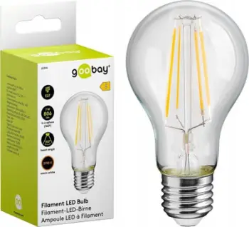 Llambë LED Goobay Filament E27, 806lm, 2700K, e ngrohtë
