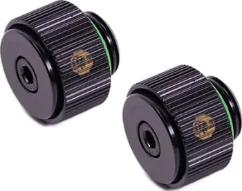 Fiting ajri për ftohje uji Bitspower Touchaqua AIR Exhaust, set 2 copë, G1/4", i zi