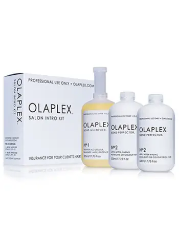 Set për flokë të dëmtuara nga kemikalet Olaplex, 3 x 525 ml
