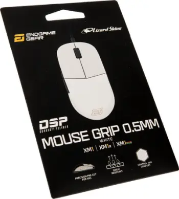 Kapëse gome për maus Endgame Gear XM1 Lizard Skins DSP, set ngjitës, e bardhë