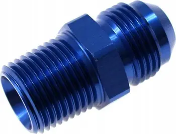 Fiting alumini TurboWorks AN10 në 1/2 NPT, për vaj ujë dhe karburant, argjend