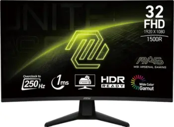 Monitor gaming MSI MAG 32C6X, 31.5", Full HD 1920 x 1080, 250Hz, i zi