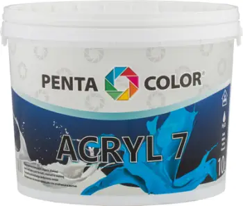 Bojë emulsioni Pentacolor Acryl 7, për mure të brendshme, e bardhë
