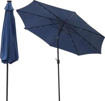 Çadër kopshti Saska Garden, 300 cm, ndriçim LED, blu navy - 1
