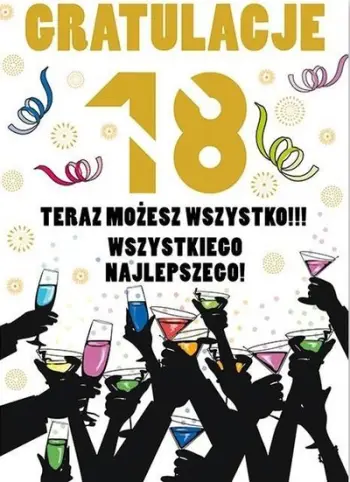 Kartolinë Stamp Card Party Stickered Birthday 18 Pattern16, madhësia B6, me zarf, shumëngjyrëshe