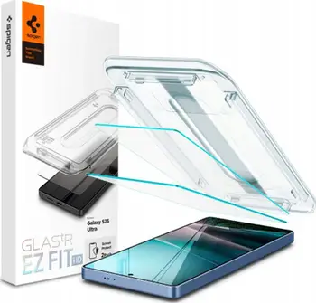 Xham mbrojtës Spigen Glas TR EZ Fit HD, 2 copë, për Samsung Galaxy S25 Ultra, transparent