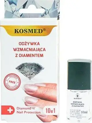 Trajtues për thonj Kosmed Nail Conditioner with Diamond, 9 ml, transparent