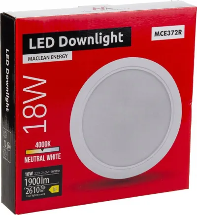 Llambë LED Maclean MCE372 R, moderne, për mur ose tavan, e kuqe - 4