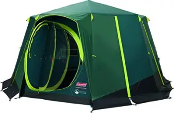 Çadër kampingu Coleman Octagon 8 BlackOut, për 8 persona, e zezë